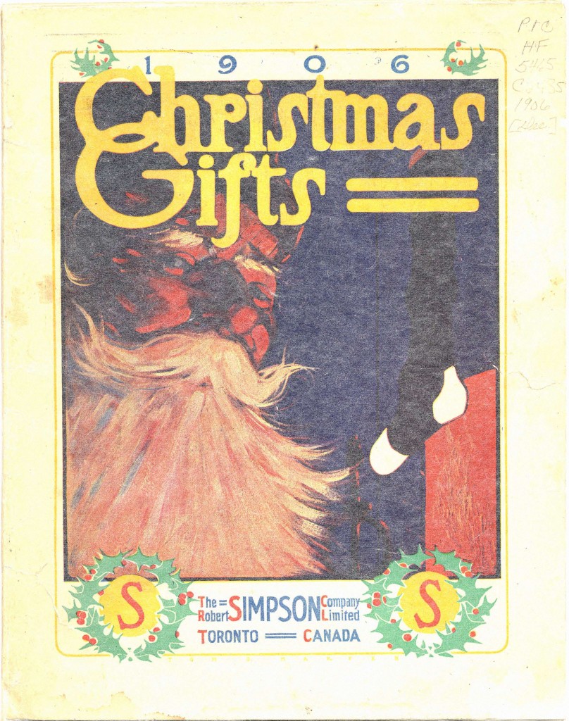 1900's Vintage Catalog-Simpson Christmas Catalogue from 1906 featuring an illustration of Santa. 