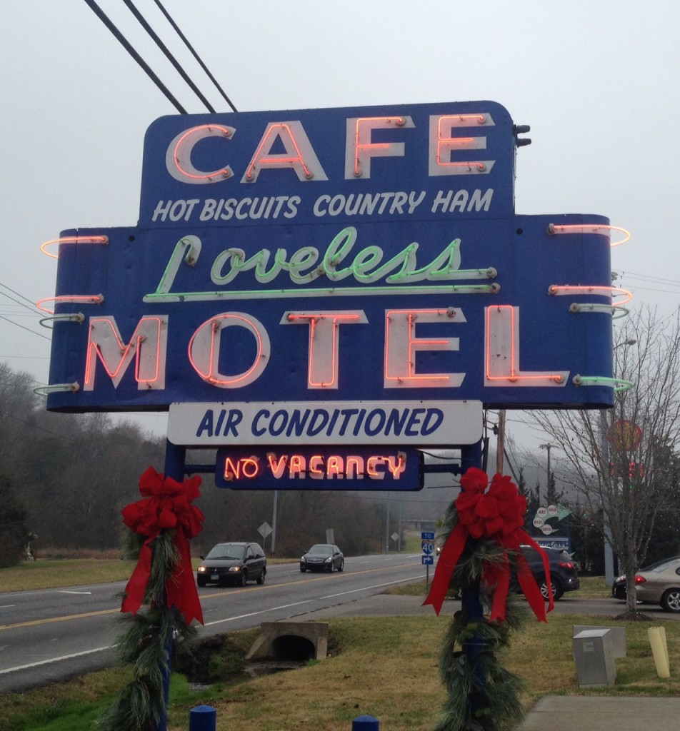 Loveless Cafe Nashville Photo of the Neon Sign. Cool Mid Century Neon Sign. 