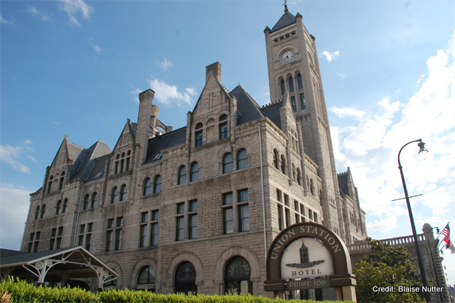 Union Station Hotel Nashville-Vintage Train Station turned Hotel.