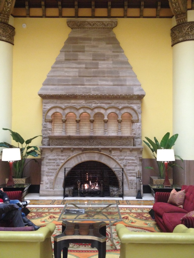 Union Station Nashville-Vintage train station turned hotel. Giant Large Fireplace. 