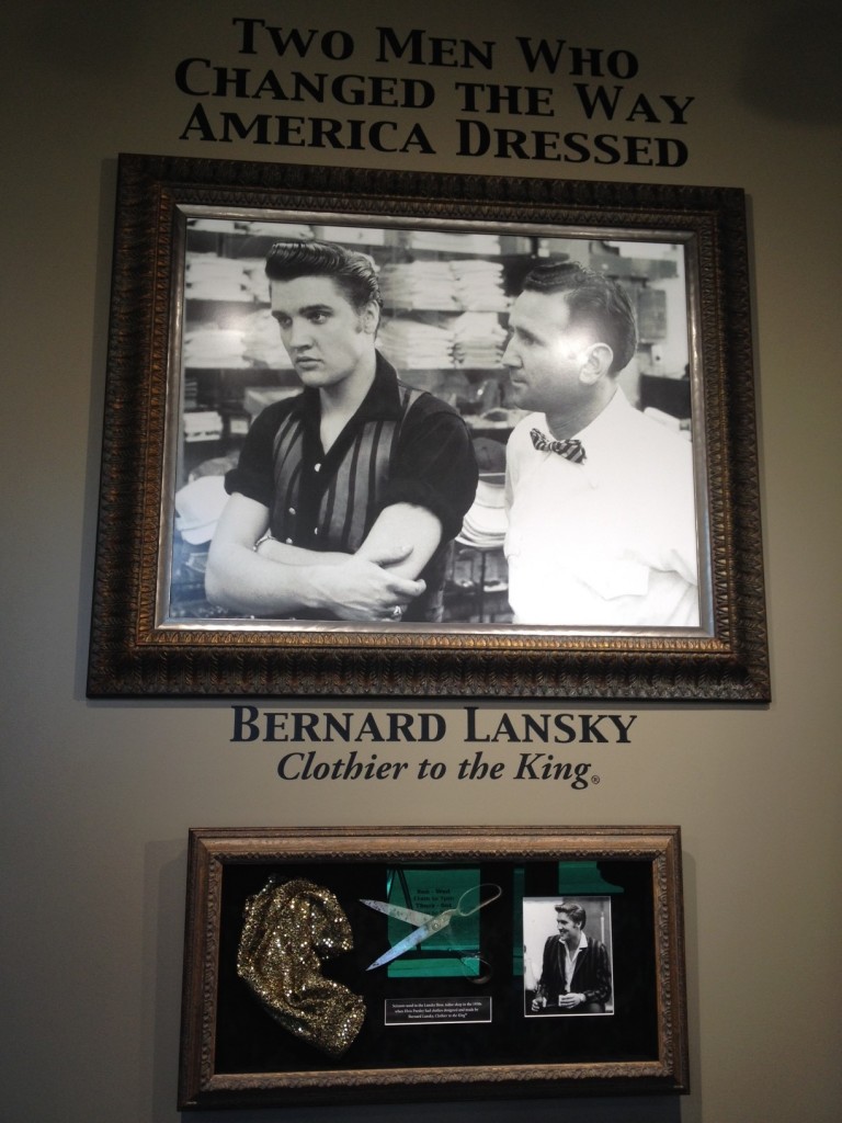 Lansky Brothers Memphis the clothier to the King-Elvis presley