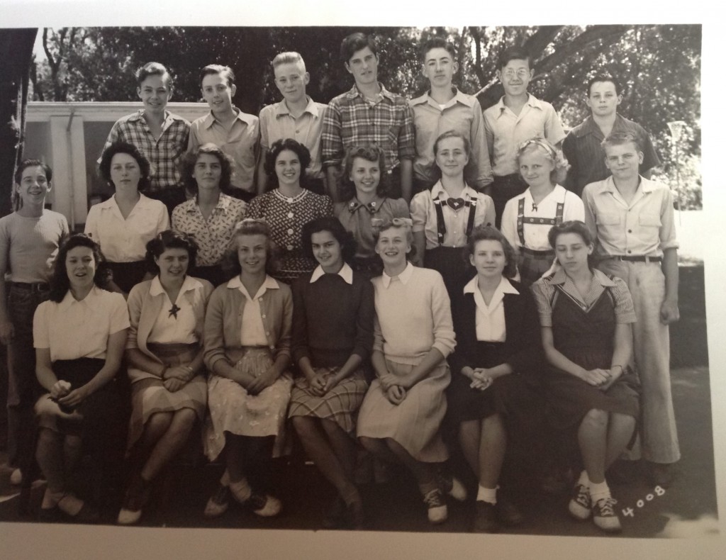 1940s vintage image of school children