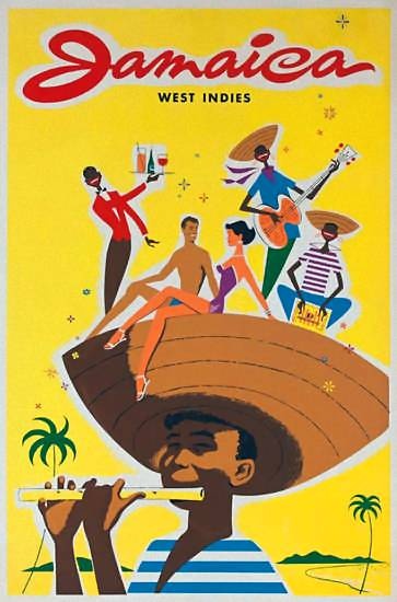 Jamaica Vintage Travel poster