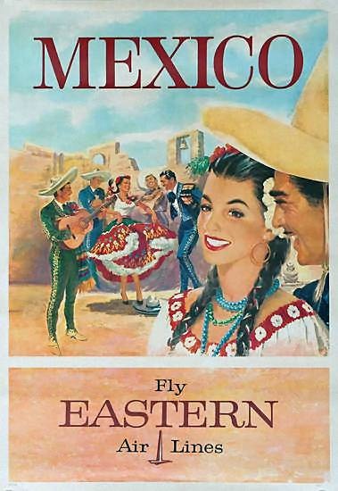 vintage mexico travel ad-Eastern Airlines