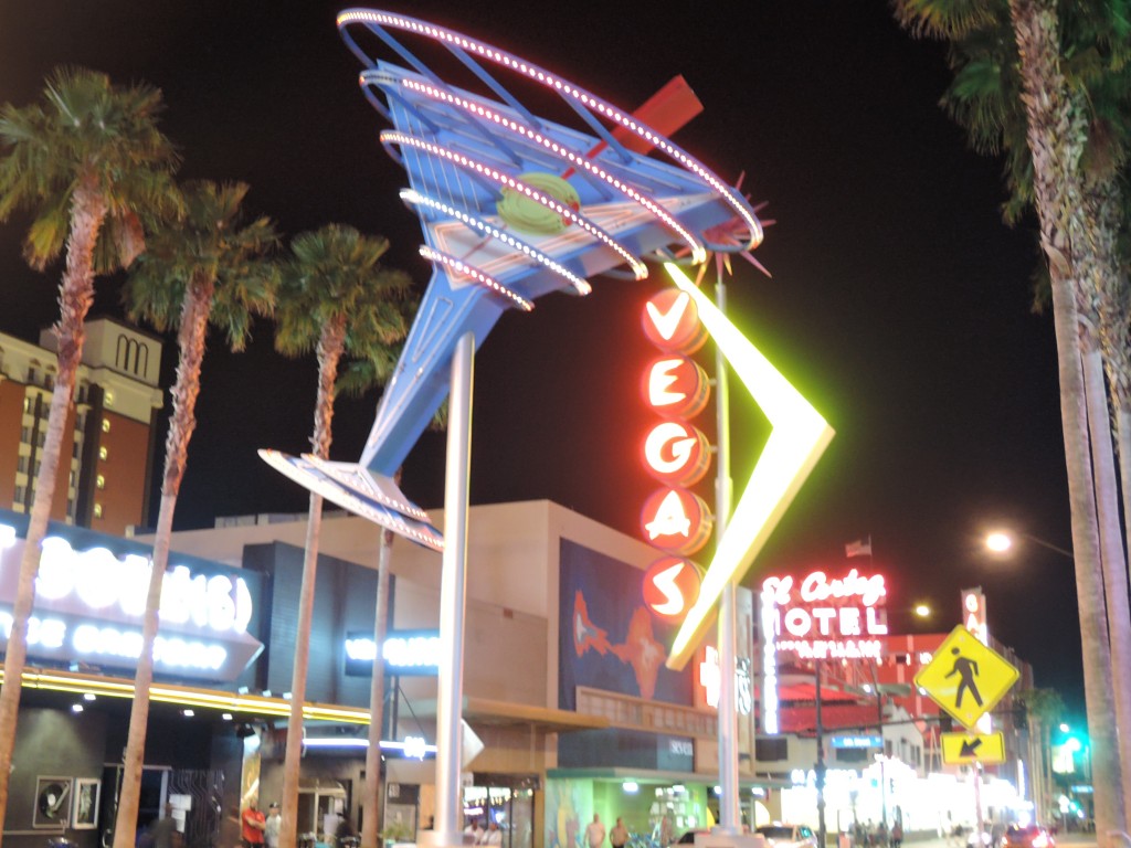 VLV 18 2015 Fremont St. Vintage Signs. Giant Martini Glass