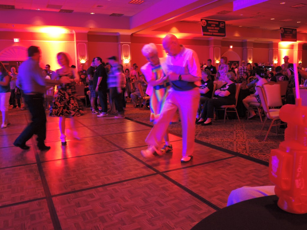 Viva Las Vegas Rockabilly Weekend 18, 2015 Dancers-Older couple enjoying themselves. 