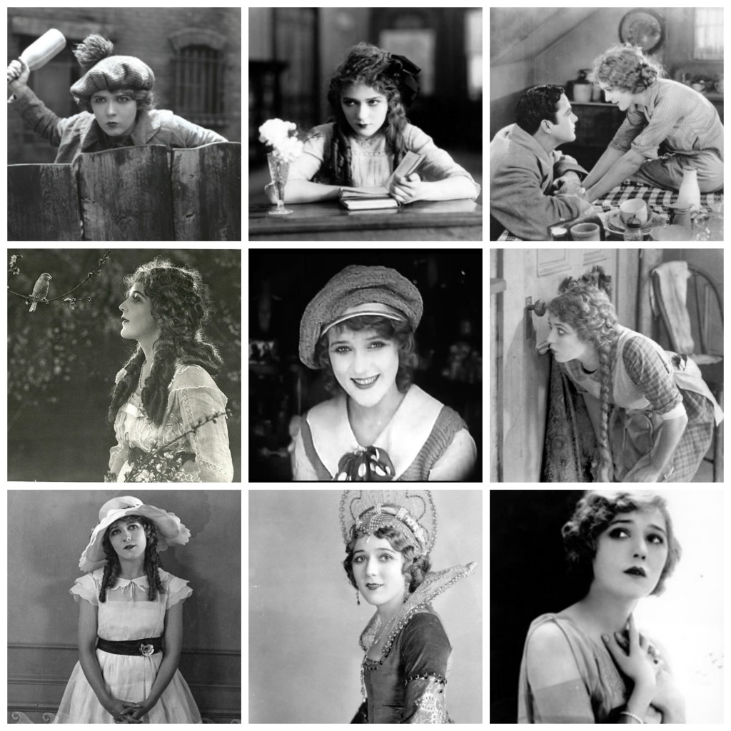 Vintage Photo Collage of Mary Pickford in the Movies