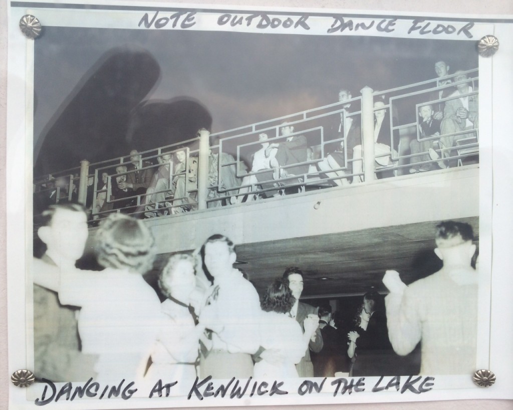 Kenwick on the lake-Brights Grove 1940s vintage photo of dancers dancing on the Outdoor dance floor - Vintage Dance Hall. 