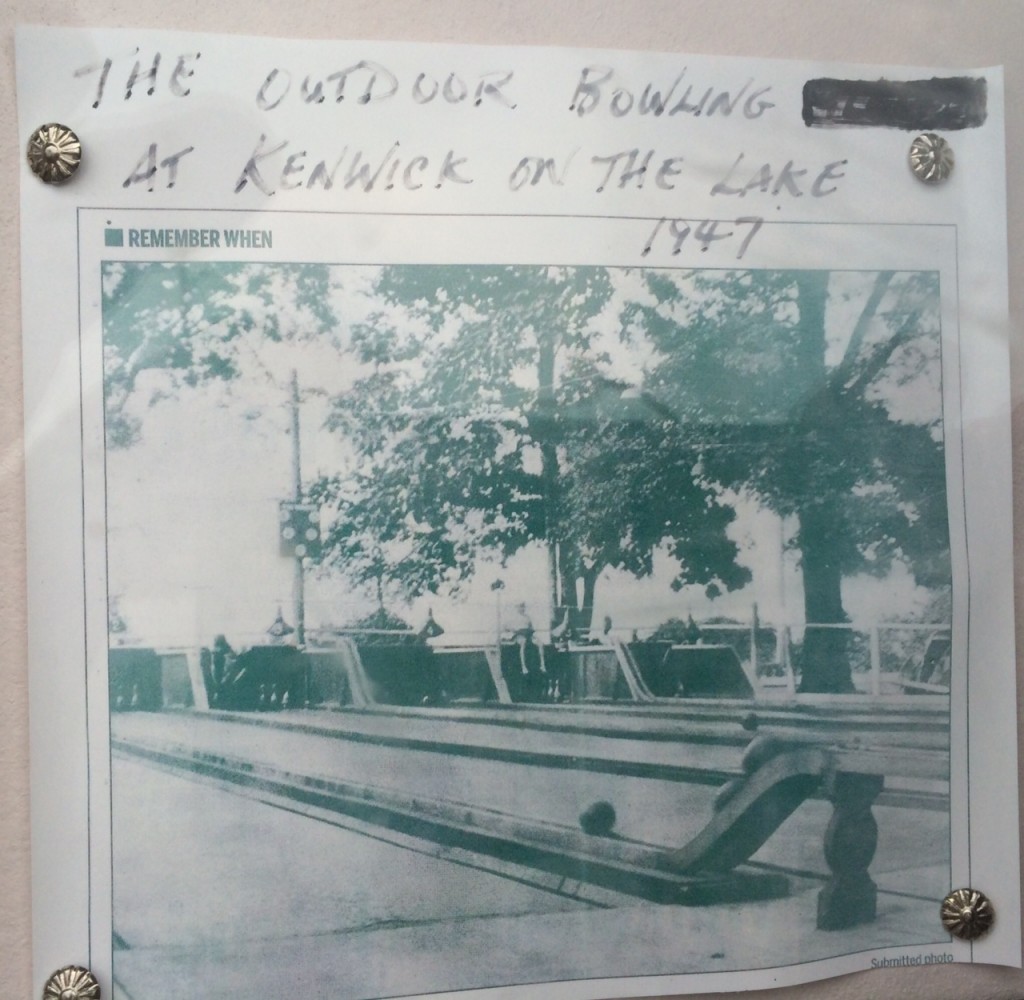 Kenwick on the lake-Brights Grove - Vintage dance hall that also had outdoor bowling. 1940s Vintage Photo. 