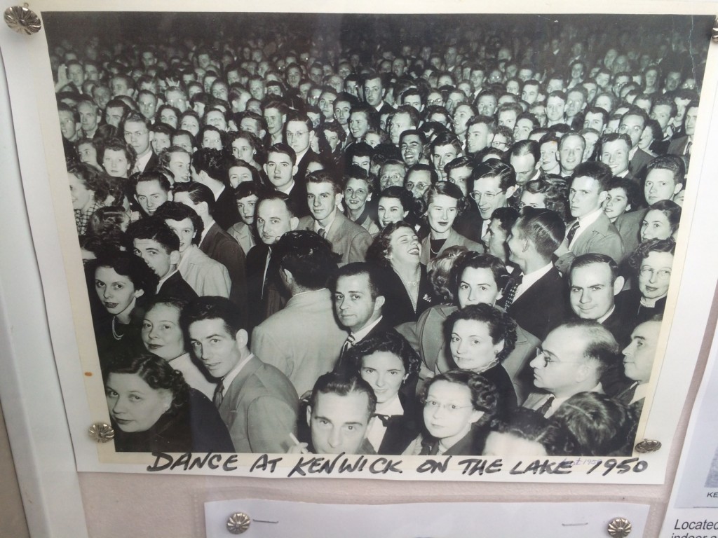 1950 Vintage Photo of lots of dancers jammed together on the dance floor at Kenwick on the lake-Brights Grove