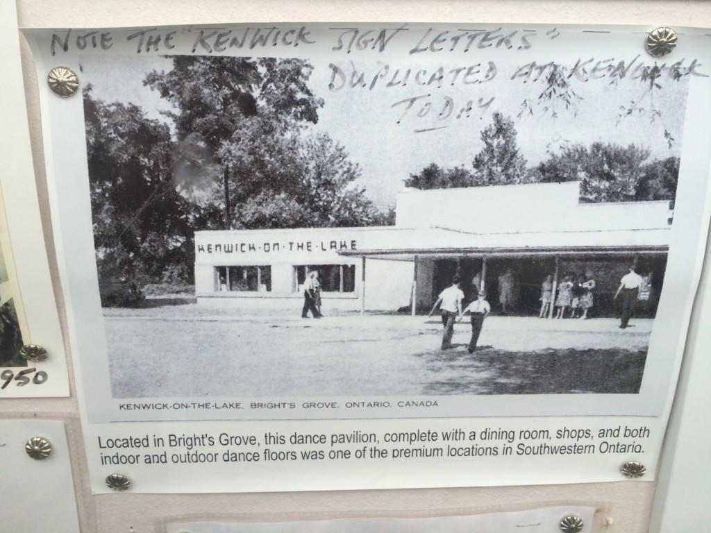 Kenwick on the lake-Brights Grove Vintage Dance Hall as seen in this vintage photo. 