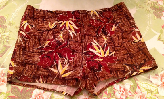 1950s men vintage swim trunks