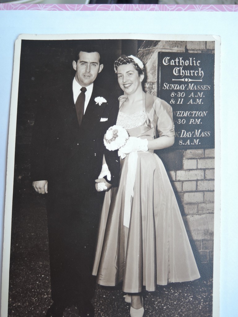 1950s vintage wedding picture