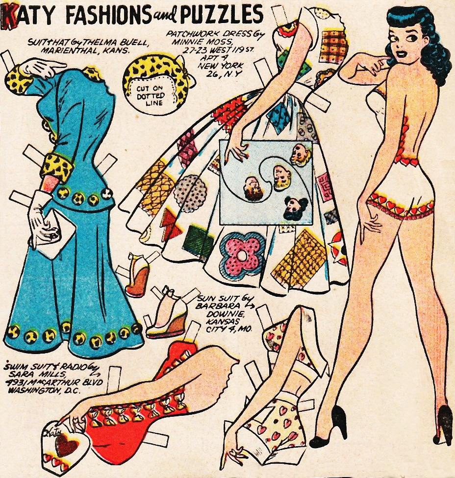 Vintage Comic Book: katy Keene Paper Doll 