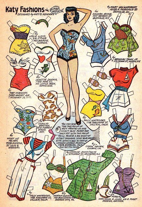 Vintage Comic Book: katy Keene Paper Doll 