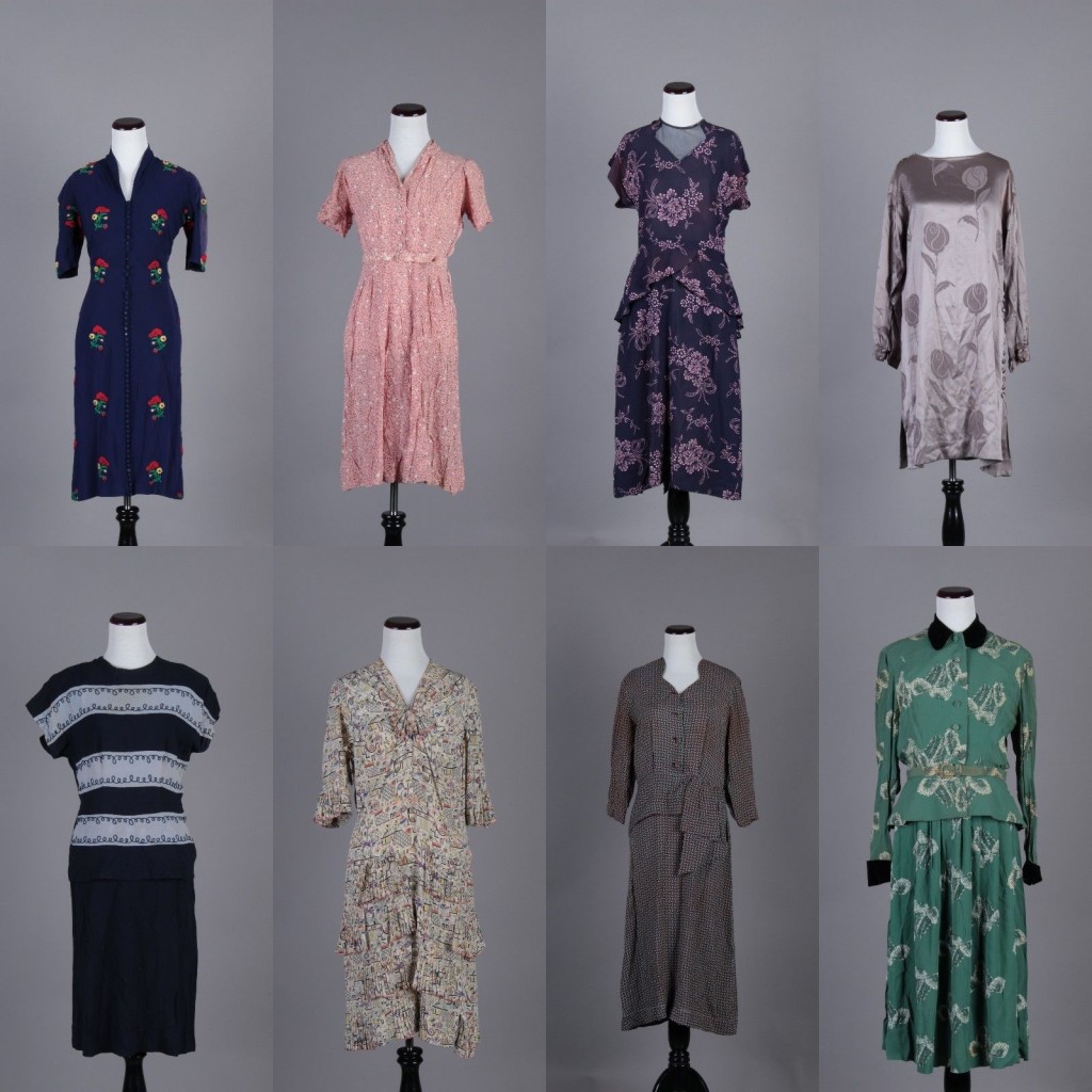 1940s vintage dresses lot