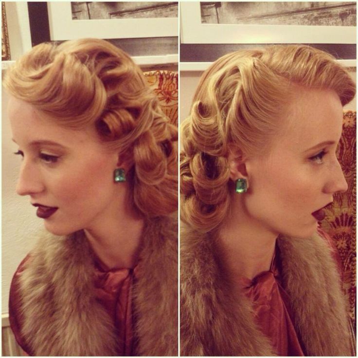 1930s / 1940s vintage hairstyle inspiration. 