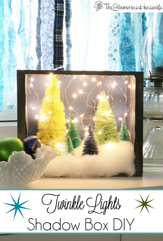 Christmas Craft: Twinkle Lights Shadow Box