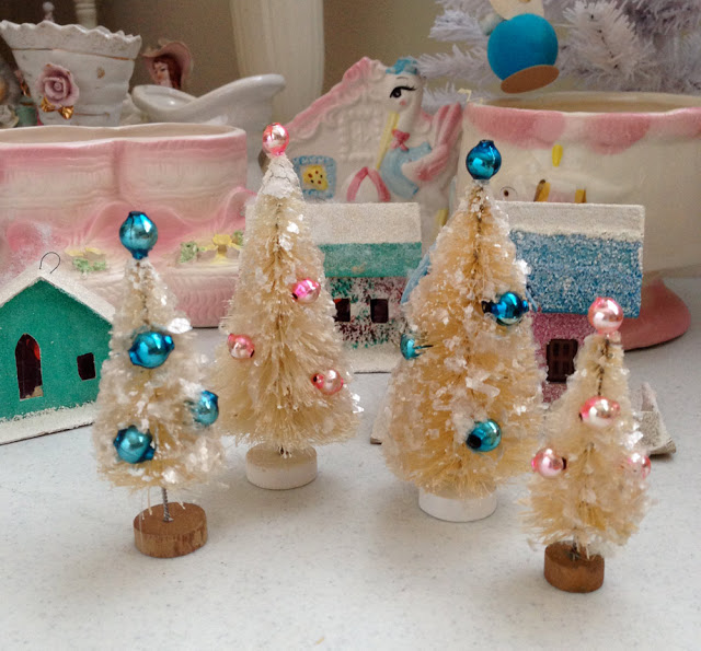 Christmas Craft: Pastel Christmas Bottlebrush Trees