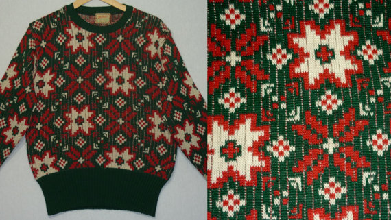 1940s 1950s vintage christmas sweater