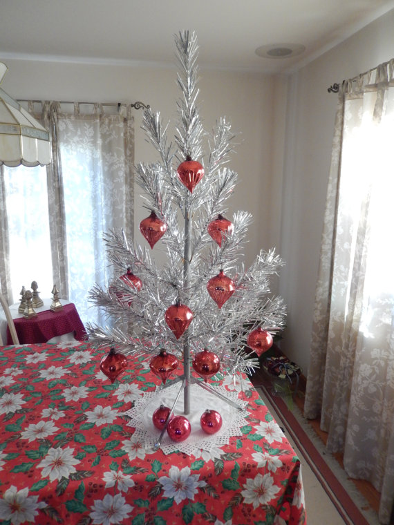 aluminum Christmas tree, 1950's