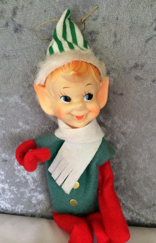 vintage elf on the shelf 1950s