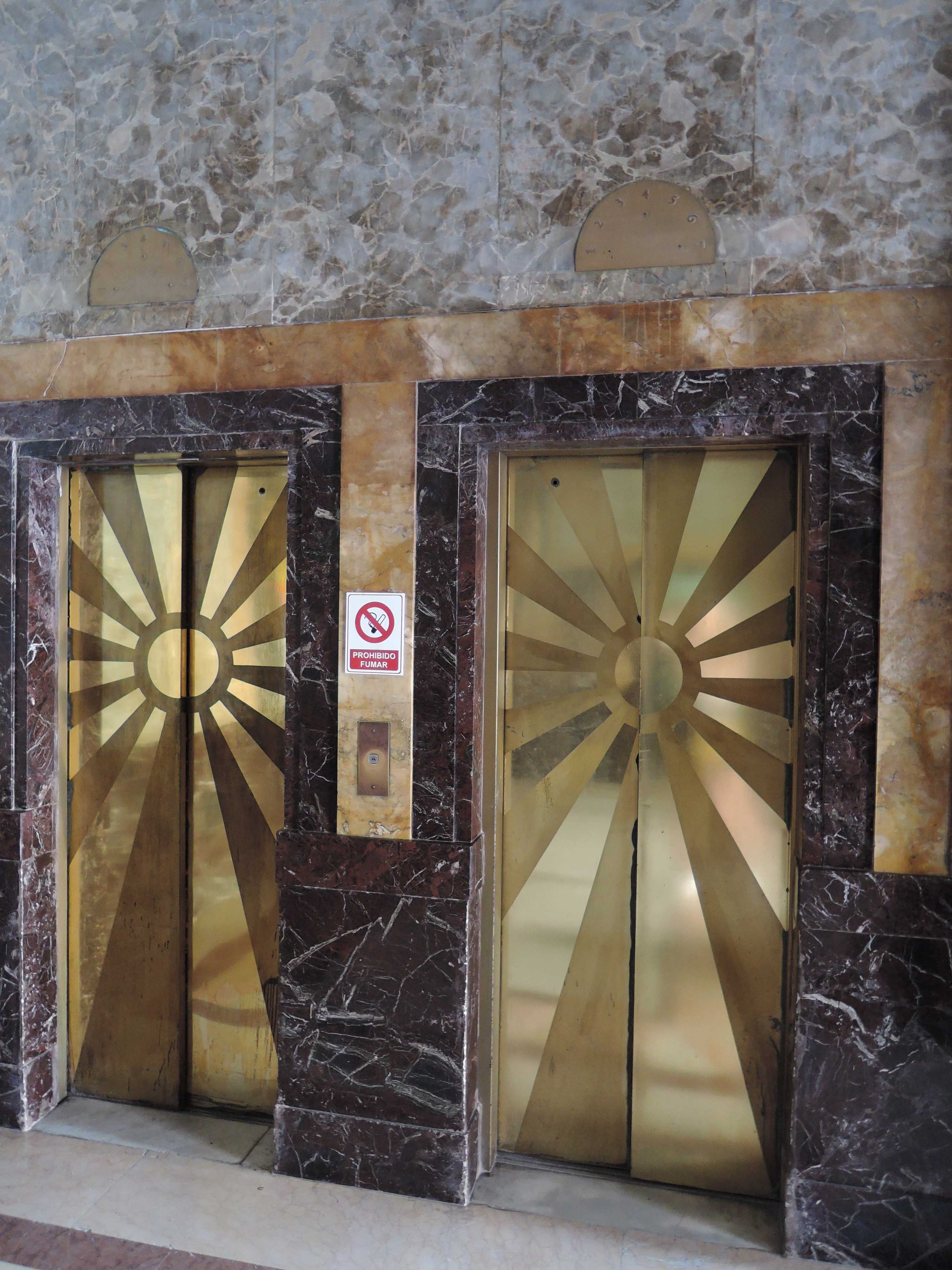 Art Deco Architecture: Bacardi Building (Havana) Elevators 