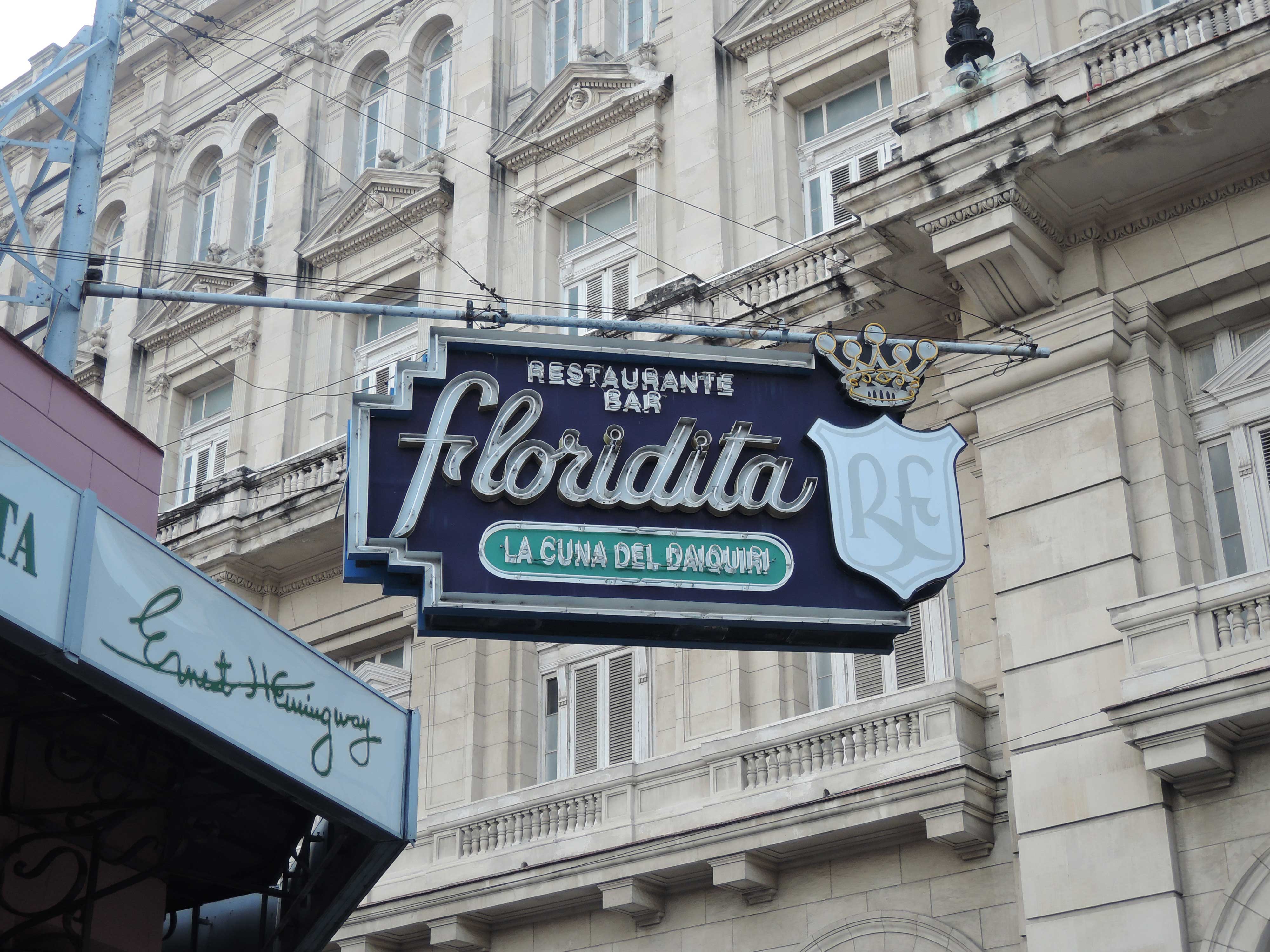 Havana, Cuba 1950s Floridita Sign-Mid Century Sign.