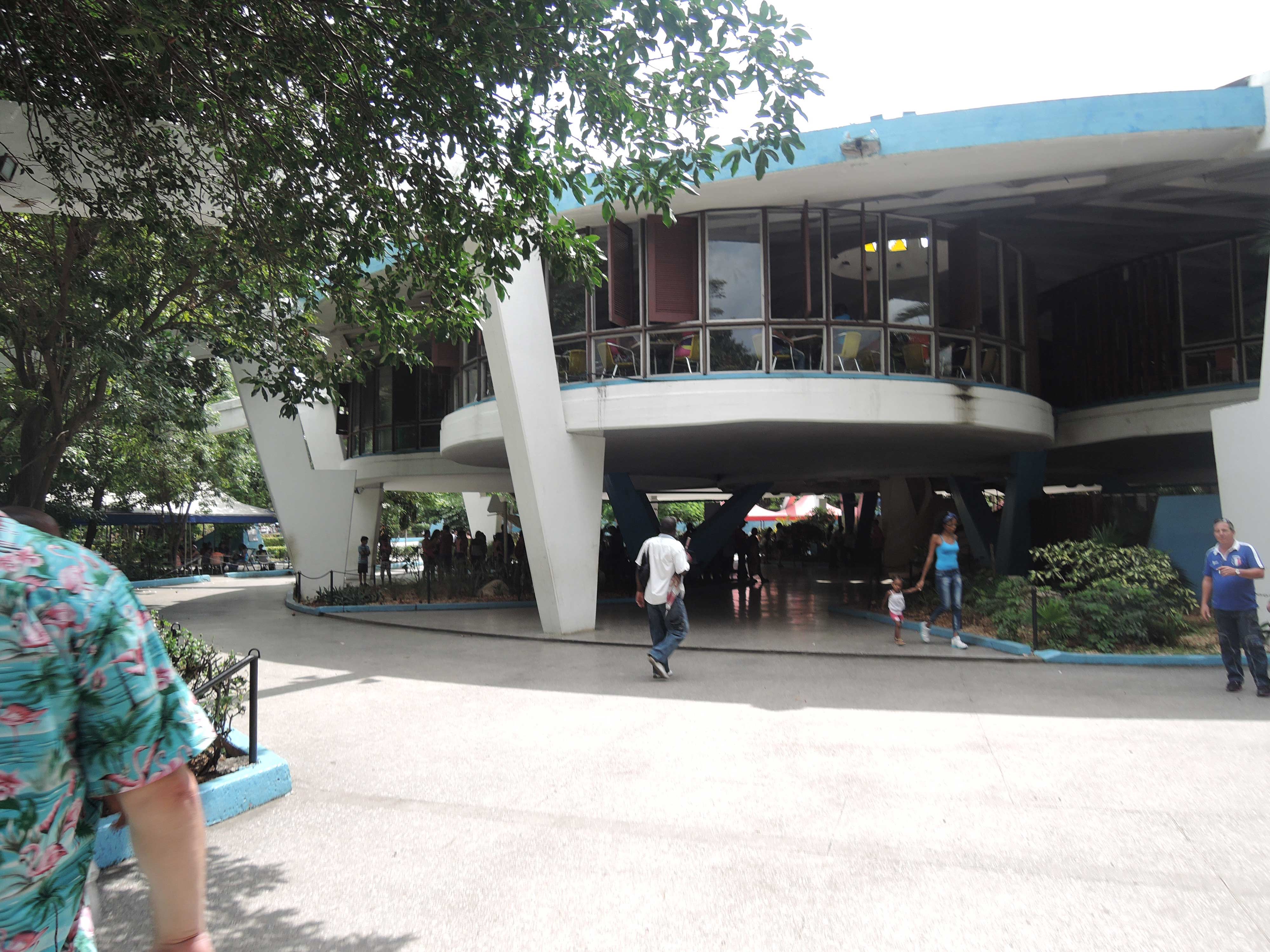 Coppelia Ice Cream Parlor in Havana Cuba with it's spaceship like Mid Century design.