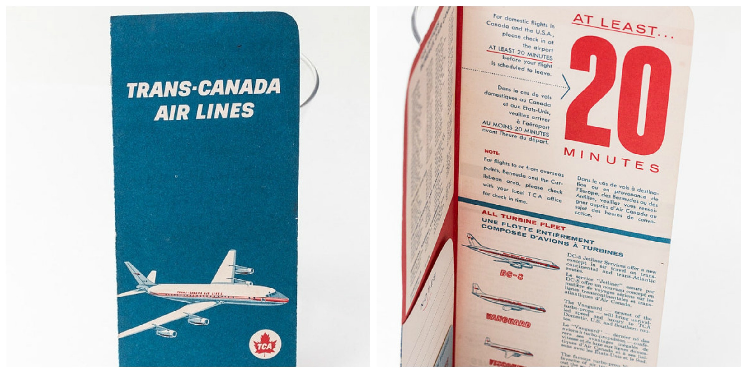 Trans Canada Air Lines Air Canada Vintage Boarding Pass Holder