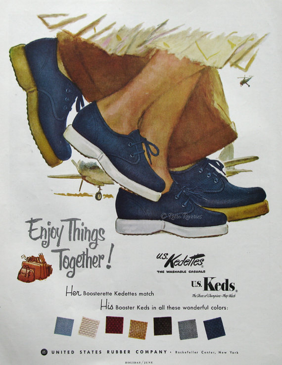 1953 US Keds Booster Shoes Ad 