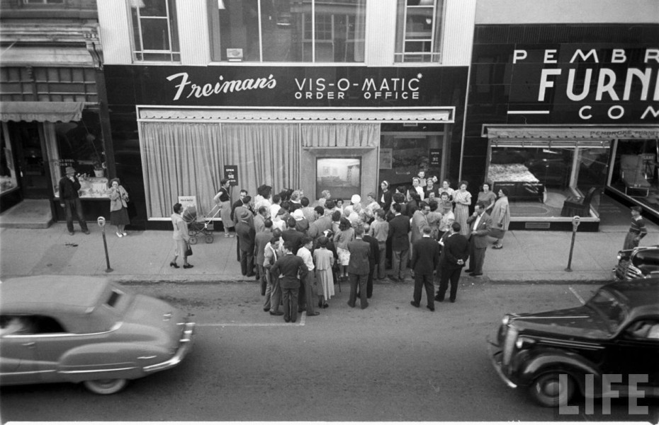 1950s vintage image of Vis-O-Matic department store