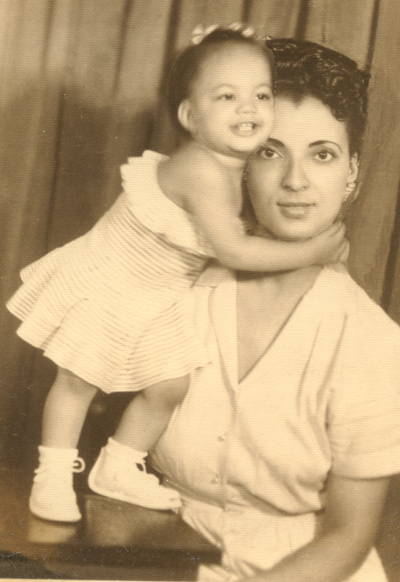 1940s vintage photo of a Black Mother and her Child - 1948