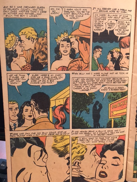 1950s 1960s Romance Comic-featuring an illustration of a young woman with a crown on her head. 