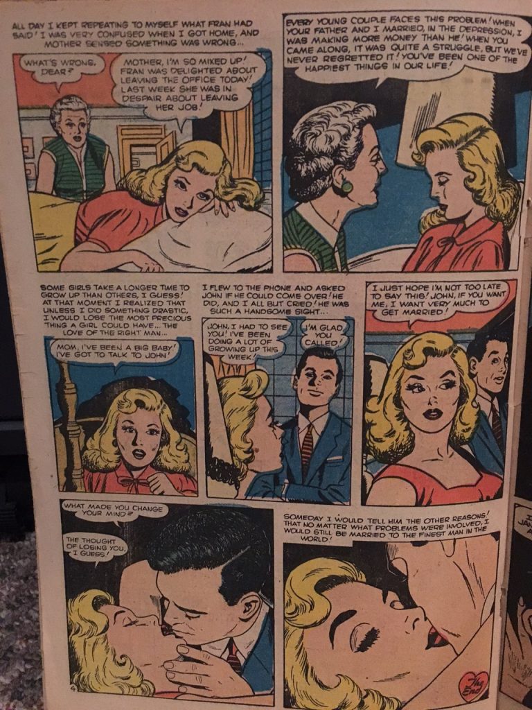 Love Romance 1950s Vintage comic book