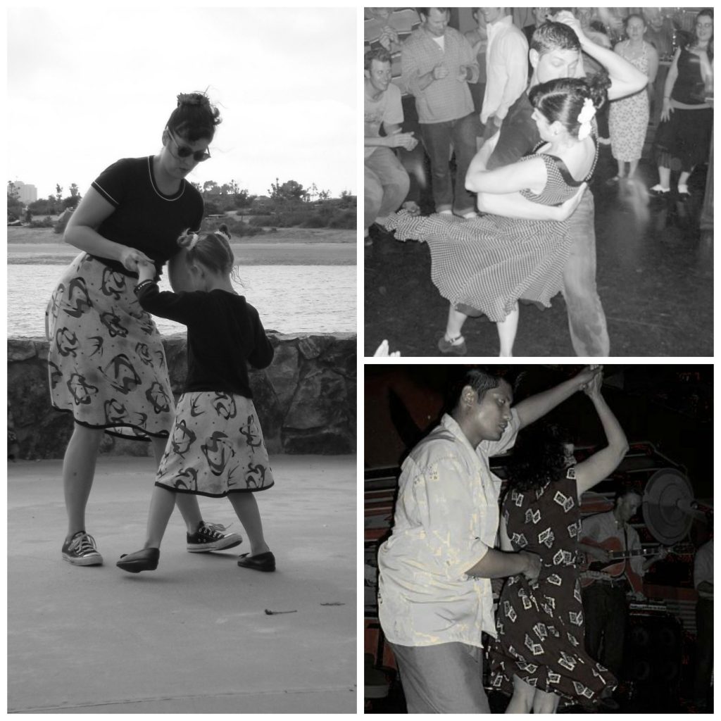 Lindy Hop Girl in the Jitterbug Dress