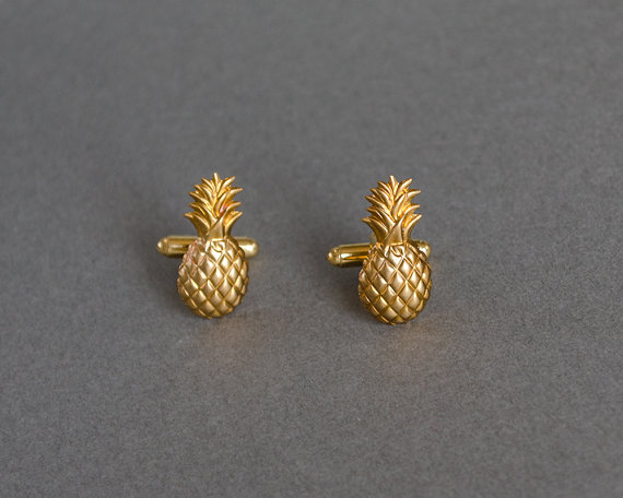 Pineapple Cufflinks Men's Cufflinks 