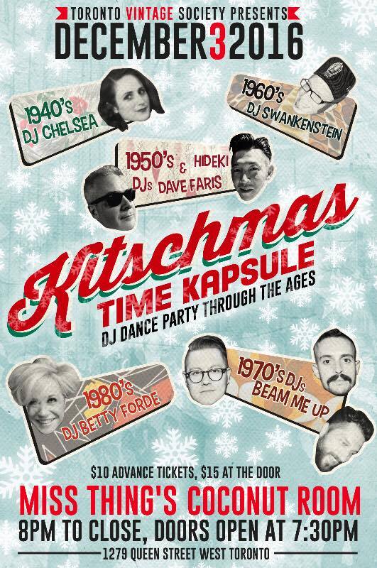 Toronto Vintage Society Kitschmas Time Kapsule 2016