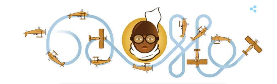 Bessie Coleman birthday google doodle