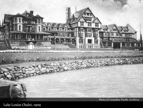 Lake Louise Chalet Vintage Image 1909