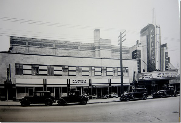 1930s vintage photo of Eglinton Theatre in 1936 from the Toronto Archives