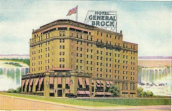 Vintage postcard for the Hotel General Brock-Niagara Falls.