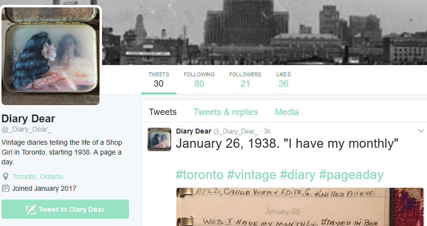 diary dear vintage diaries of a shop girl living in toronto