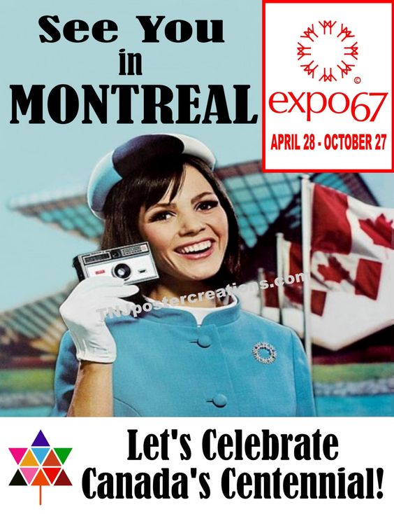 montreal expo 67 vintage poster