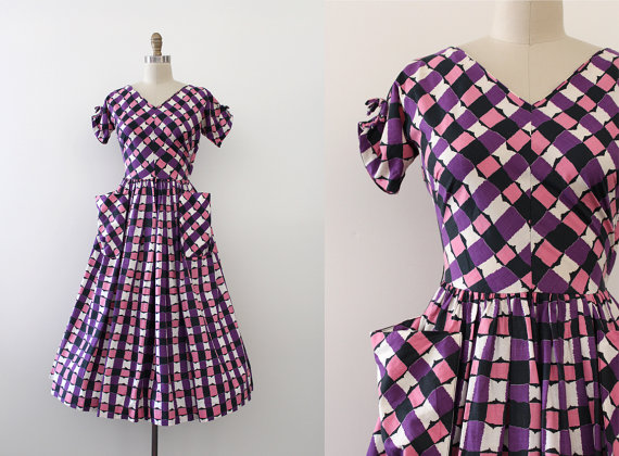 1950s Fashion: vintage 1950s Jonathan Logan dress