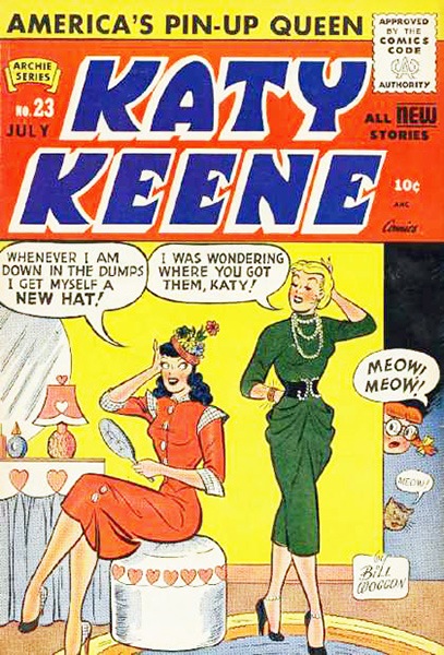 1940s katie keene comic book cover