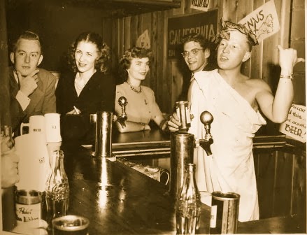 1940s toga party vintage image