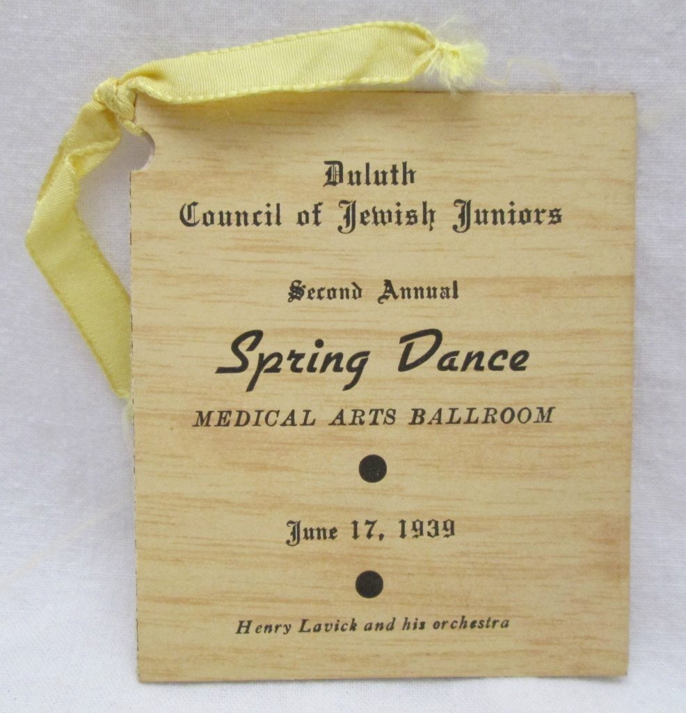 1930s  Vintage Dance Card 1939