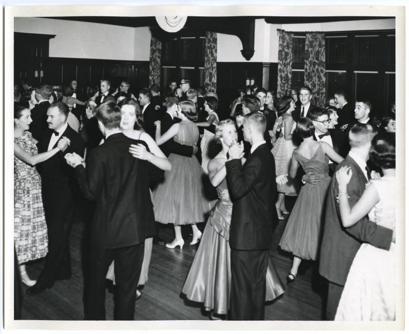 1950's dance vintage image Emma Willard School -1950s social dance. 