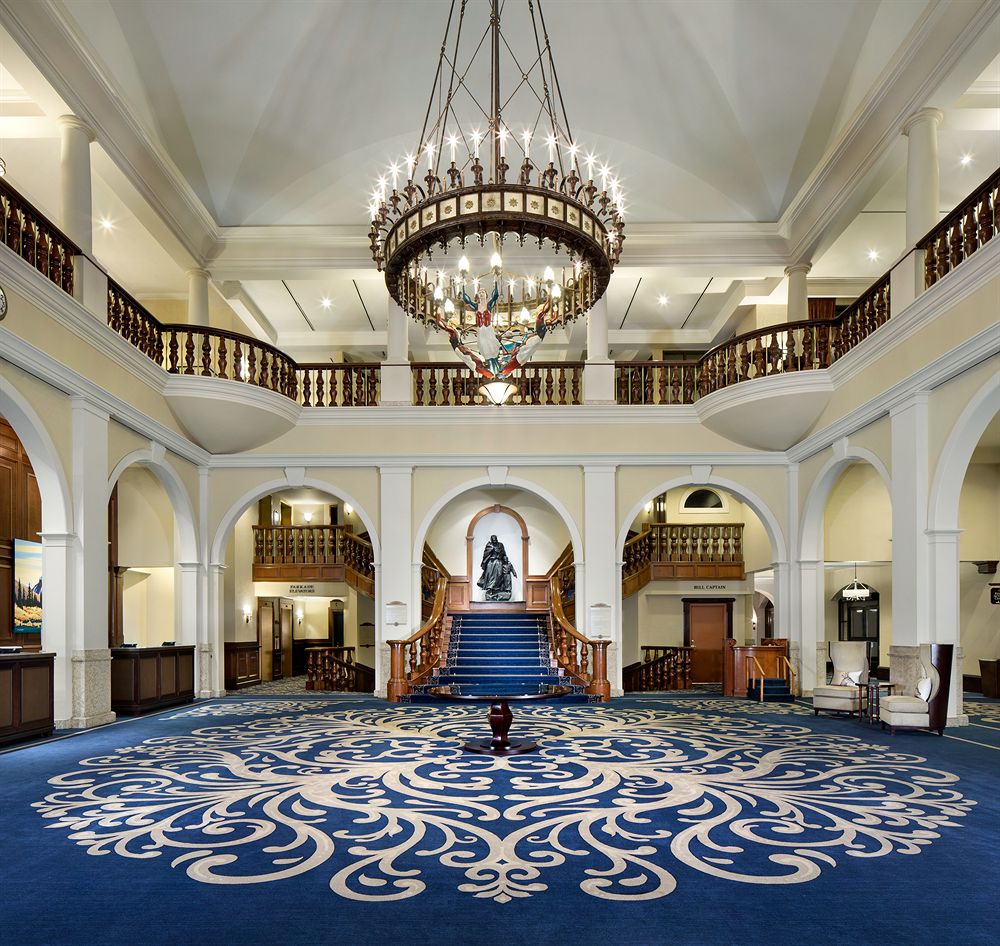 Fairmont Chateau Lake Louise grand lobby other view